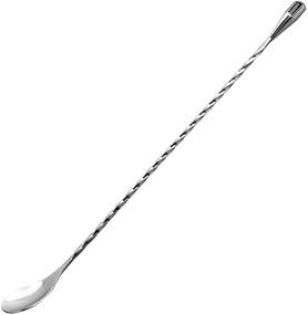 img 4 attached to 🥄 Premium Quality HIWARE LZS13B Stainless Steel Mixing Spoon: 12 Inches | Spiral Pattern | Ideal for Bar, Cocktails, and Shakers