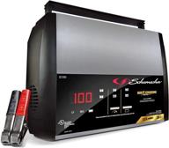 🔋 schumacher 12 amp/3 amp fully automatic battery charger and maintainer with auto desulfator - 6v/12v for cars, trucks, suvs, and rv batteries logo