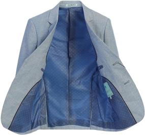 img 1 attached to Linen Jacket and Dress Pants Set for Boys' Clothing - Gioberti Suits & Sport Coats