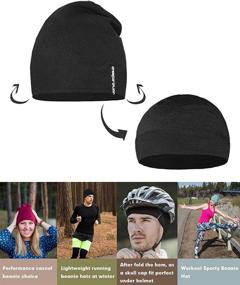 img 2 attached to 🧢 EMPIRELION 9" Lightweight Beanies Hats: Versatile Skull Cap for Men and Women - Ideal for Running, Sleep, & Helmet Liner