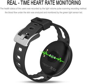 img 2 attached to WFCL Fitness Tracker - Wireless Smart Activity Trackers, Sleep Management Wristband with Blood Pressure and Heart Rate Monitor - Sport Bracelet Pedometer Watch for iOS Android