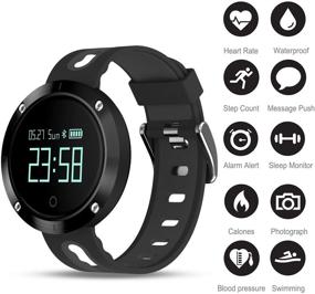 img 3 attached to WFCL Fitness Tracker - Wireless Smart Activity Trackers, Sleep Management Wristband with Blood Pressure and Heart Rate Monitor - Sport Bracelet Pedometer Watch for iOS Android