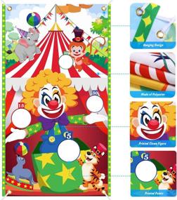 img 3 attached to 🎉 Carnival Outdoor Birthday Supplies by IBaseToy