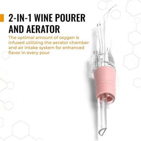 img 1 attached to 🍷 Cork Genius Wine Opener Set: 4-Piece Kit with Wine Accessories - Air Pump Bottle Opener, Aerator, Foil Cutter, Vacuum Seal Stopper - Premium Stainless Steel