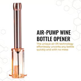 img 2 attached to 🍷 Cork Genius Wine Opener Set: 4-Piece Kit with Wine Accessories - Air Pump Bottle Opener, Aerator, Foil Cutter, Vacuum Seal Stopper - Premium Stainless Steel