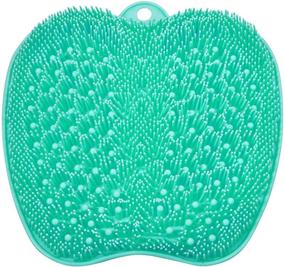 img 4 attached to 🛀 BESKAR Large Shower Foot Scrubber Mat with Non-Slip Suction Cups - Cleanses, Smoothes, Exfoliates & Massages Feet Effortlessly, Enhances Foot Circulation and Soothes Fatigued Feet - 28CM Size