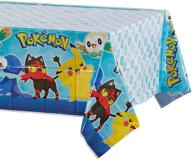 stylish american greetings pokémon party table cover - perfect for pokémon themed celebrations! logo