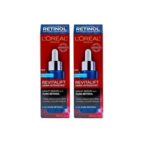 img 2 attached to 💤 L'Oreal Revitalift Derm Intensives Night Serum - Pack of 2, 0.3% Pure Retinol, 1 fl oz each