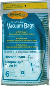 img 2 attached to 🧹 6 EnviroCare Replacement Riccar Simplicity Type H Vacuum Bags - Designed for S13L, S14CL, S18, S24, S30, S36, S38, 1500 Canister Vacuum Cleaners