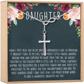 img 4 attached to The Perfect Daughter Necklace: A Thoughtful Gift for Your Beloved Daughter, Exquisite Jewelry with Heartfelt Card, Birthday Surprises, Memorable Holidays, and More
