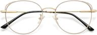 👓 sojos cat eye blue light blocking glasses - stylish hipster metal frame women's eyeglasses for eye protection logo