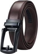 👔 customizable size men's belt accessories: maikun ratchet sliding buckle logo