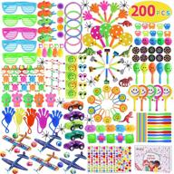 🎉 max fun 200pcs party toys assortment: perfect party favors for kids birthdays, carnivals, and goodie bags! logo