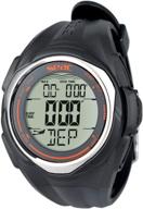 🌊 seac partner: advanced wrist-mounted freediving computer in sleek black design - one size fits all logo