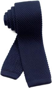 img 4 attached to WANDM Washable Skinny Square Necktie