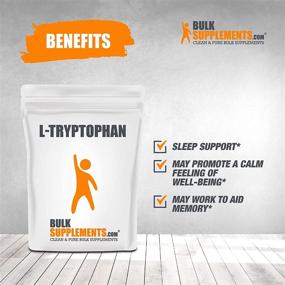 img 2 attached to 💤 Разблокируйте серотонин и улучшите сон: BulkSupplements.com порошок L-триптофана - 500 мг (250 г - 8,8 унций) - доказанное средство для сна собакам