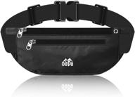 🎒 versatile unisex fanny pack - waterproof waist bag for travel, sports, running, and cashier's box with adjustable strap logo