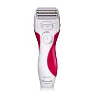 💁 panasonic women's electric shaver es2207p - 3 blade cordless razor with pop-up trimmer, close curves, wet dry operation, independent floating heads logo