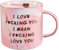 🎁 lapogy pink marble coffee mug: the perfect gift for her - wife, girlfriend, or mom! logo