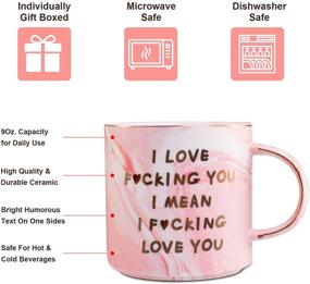 img 2 attached to 🎁 Lapogy Pink Marble Coffee Mug: The Perfect Gift for Her - Wife, Girlfriend, or Mom!