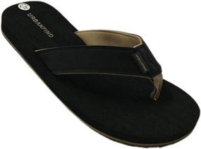 img 1 attached to URBANFIND Flops Canvas Sandals Slippers Men's Shoes for Athletic