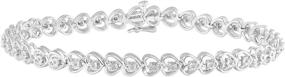 img 4 attached to 💎 Exquisite Sterling Boys' Jewelry: Natural Diamond Tennis Bracelet