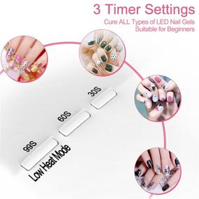 img 1 attached to 💅 The Ultimate Nail Drying Solution: NAILGIRLS 54W UV Light for Nails with Timer Setting and Automatic Sensor