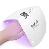 💅 the ultimate nail drying solution: nailgirls 54w uv light for nails with timer setting and automatic sensor logo