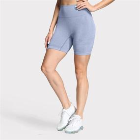 img 1 attached to 🩲 Enhanced Comfort and Style: Aoxjox Women's Seamless Vital 2.0 Booty High Waisted Workout Biker Shorts