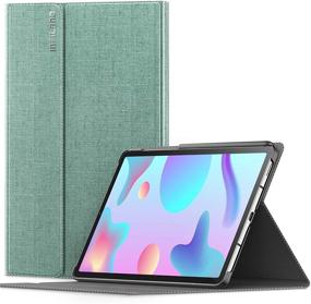 img 4 attached to 📱 Infiland Multi-Angle Stand Case for Samsung Galaxy Tab S6 Lite 10.4 Inch, SM-P610/P615 Tablet, 2020 Release [Auto Wake/Sleep], Mint Green