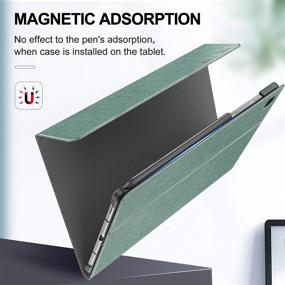 img 2 attached to 📱 Infiland Multi-Angle Stand Case for Samsung Galaxy Tab S6 Lite 10.4 Inch, SM-P610/P615 Tablet, 2020 Release [Auto Wake/Sleep], Mint Green