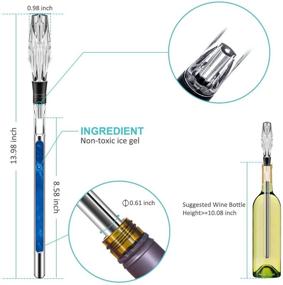 img 2 attached to Enhanced 3-in-1 Stainless Steel Wine Chiller Stick - Efficient Rapid Iceless Cooling Rod with Air Aerator & Pourer - Ideal Wine Accessories Gift for Enhancing SEO