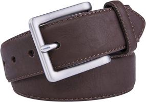 img 3 attached to 👔 Stylish Classic Stitched Width Regular Men's Belts: The Must-Have Accessory