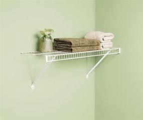 img 1 attached to 🛠️ Rubbermaid 3-Foot White Linen Closet Shelf Kit: Wire Shelving System for Laundry Rooms, Linen Closets, or Basements