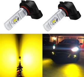 img 4 attached to 🚗 Alla Lighting 3800lm HB4 9006 LED Bulbs: Xtreme Super Bright 3000K Amber Yellow Fog Lights for Cars & Trucks - Replacement Upgrade with ETI 56-SMD