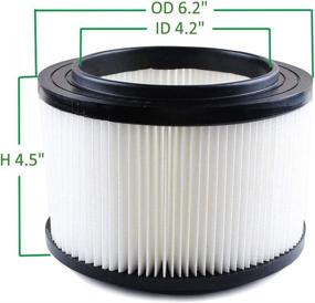 img 3 attached to Wadoy 17810 Filter for Craftsman, Compatible with Craftsman 4 Gallon Wet Dry Vacuum, Replacement Filter 9-17810