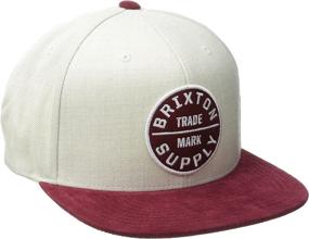img 2 attached to Stylish and Adjustable Brixton Men's Oath III Snapback Hat: Medium Profile Design