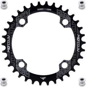 img 4 attached to 🚴 YBEKI 30T-52T Chainring 104BCD | Round Oval Narrow Wide Single Bike Chainring | 8-11 Speed | Mountain Bike Road Bike MTB BMX