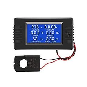 img 4 attached to AC Power Energy Panel Meter LCD Digital Display Ammeter Voltmeter with Split Core CT - 100A Multi-Function Power Monitor