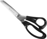 ✂️ stalwart 75-st6056 pinking shears - 9" stainless steel scissors with abd handle for crafts, sewing, and dressmaking - fabric cutting tool logo