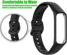 img 2 attached to YoYaFe Replacement Compatible Waterproof Wristband Wellness & Relaxation in App-Enabled Activity Trackers