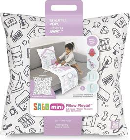 img 2 attached to 🏠 Sago Mini 2-in-1 Foldable Pillow Playset, Robin’s Doll House + Plush Accessories for Toddlers