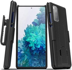 img 4 attached to 📱 Black DuraClip Belt Clip Case for Samsung Galaxy S20 FE - Slim Cover with Holster for Phone