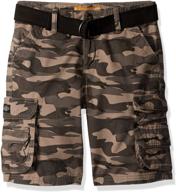 👖 lee boys' cargo shorts in wyoming style logo