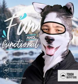 img 3 attached to 3D Animal Balaclava Outdoor Mask - Dog & Cat Ski Mask with Ears. Animal Print Ski Mask - Winter Face Cover for a Fun and Warm Winter Season
