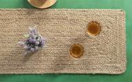 🏞️ long-lasting hand-woven jute table runner rug - 13 x 48 inch - madhu international - ideal for indoor & covered door entrances logo