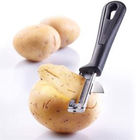 img 2 attached to 🔪 Silver Westmark Black Swivel Peeler, Gentle & Compact Design - One Size