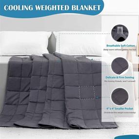 img 3 attached to ROSMARUS Weighted Blanket Cotton Premium