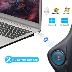 img 1 attached to 🔌 GTRACING Bluetooth USB Adapter Transmitter V5.1 Wireless Dongle for PC, Laptop, TV, PS4, PS5, Switch – Connects Bluetooth Speakers, Headphones, & Gaming Chairs [Audio Only]