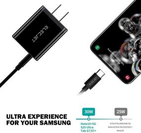 img 3 attached to ⚡ Super Fast Charging Block - 25W USB C Charger for Galaxy Note/S20 Ultra/S21 and More!